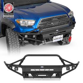 Bxg.4228-s Hooke Road Brawny Bar Front Rear Bumper With Jerry Can Holder Fit Toyota Tacoma 16-23 Steel