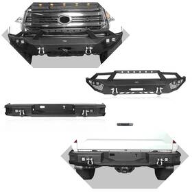 Bxg.5003 Hooke Road Bxg.5000 Full Width Front Bumper Rear Step Combo Assembly Fit Tundra 2014-2021