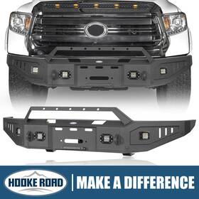 Bxg.5009 Hooke Road Steel Front Winch Bull Bumper Assembly For Toyota Tundra 2014-2021