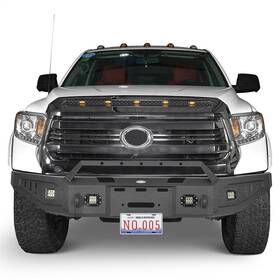 Bxg.50095003 Hooke Road Full Width Steel Front Or Rear Bumper With Light D-ring For 2014-2021 Toyota Tundra