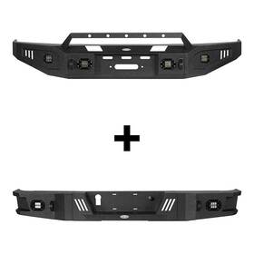 Bxg.5205 Hooke Road Bxg.5206 Full Width Steel Front Rear Bumper Combo Assembly With Led Light For Tundra 07-13