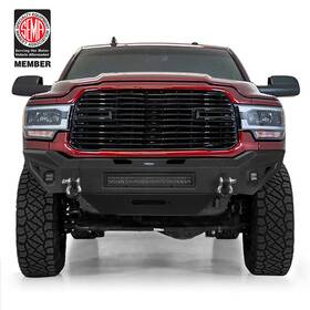 Bxg.6302 Hooke Road Full Width Off-road Front Bumper With Winch Plate&light Bar Fit 19-24 Ram 2500 3500