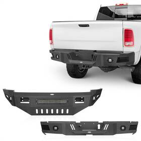 Bxg.6402 Hooke Road Bxg.6400 Full Width Front Rear Bumper With Skid Plate For 2010-2018 Dodge Ram 2500 3500