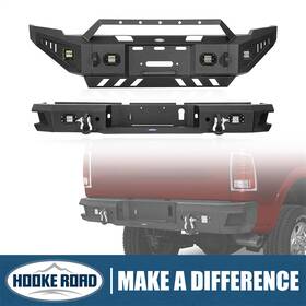 Bxg.6401-1 Hooke Road Bxg.6404 Both Front And Rear Back Bumper Steel Fit 2010-2018 Dodge Ram 2500 3500