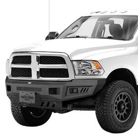 Bxg.6405 Hooke Road Front Bumper With Skid Plate Textured Steel For 2010-2018 Dodge Ram 2500 3500