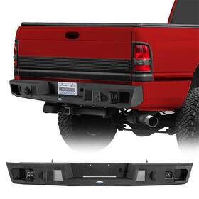 Bxg.6443 Hooke Road Offroad Rear Back Bumper For 1994-2001 Dodge Ram 1500 And 1994-2002 2500 3500
