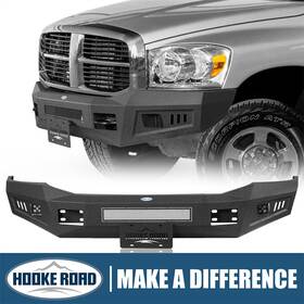 Bxg.6480 Hooke Road Guardian Front Bumper With Light For 2006-2009 Dodge Ram 2500 3500