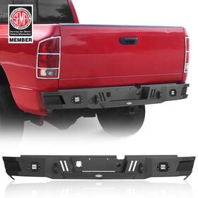 Bxg.6482 Hooke Road Front Rear Bumper With Steel Skid Plate For 2006 2007 2008 2009 Dodge Ram 2500 3500