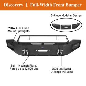 Bxg.6504 Hooke Road Bxg.6502 Fit Dodge Ram 1500 2006 2007 2008 Textured Front Winch Bumper Rear Step