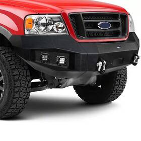 Bxg.8000 Hooke Road Front Bumper With Winch Plate And Led Lights For Ford F150 2004 2005 2006 2007 2008