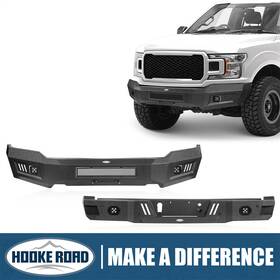 Bxg.8259 Hooke Road Bxg.8256 For 2018-2020 Ford F-150 Front And Rear Back Bumper Bar With Led Light