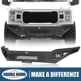 Bxg.8257 Hooke Road Front Bumper Bar With Led Light Fit 2018-2020 Ford F-150 Exclude Raptor