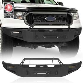 Bxg.8801 Hooke Road Steel Bull Bar Front Bumper With Winch Plate Fit Ford Ranger 2019-2023 Assembly