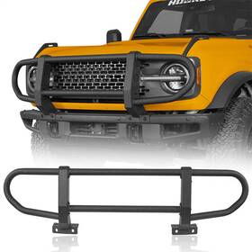 Bxg.8932-s Hooke Road Steel Bull Bar Bumper Grill Brush Offroad Guard For 2021-2025 Ford Bronco