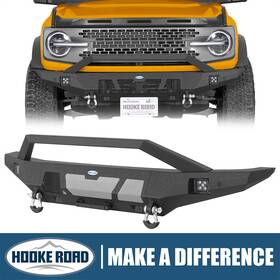 Hooke Road Bxg.8935-s Front Bumper With Tube Bull Bar For Ford Bronco 2021 2022 2023 2024 2025 2026
