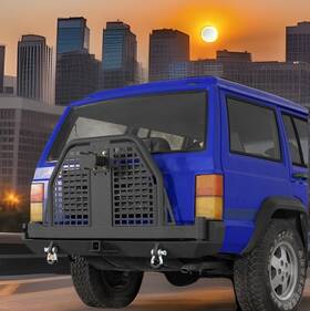 Hooke Road Bxg.9030-2ab Swing Out Tire Carrier Rear Bumper Fit For Jeep Cherokee Xj 1984-2001