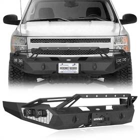 Bxg.9034 Hooke Road Earthshaker Series Front Bumper With Led Light Fit 2007-2013 Chevy Silverado 1500