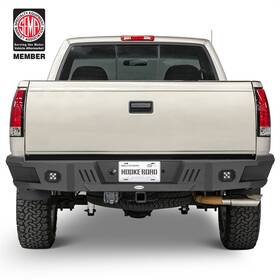 Bxg.9084 Hooke Road Textured Steel Rear Bumper With Light For 1988-1998 Chevy C/k 1500 2500 Fleetside