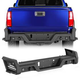 Bxg.9108-s Hooke Road Steel Rear Back Step Bumper For 2015-2022 Chevy Colorado / Gmc Canyon Trucks