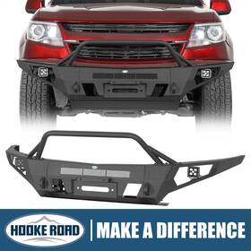 Bxg.9121-s Hooke Road Front Bumper With Winch Plate And Led Light For 2015-2020 Chevy Colorado