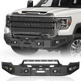 Bxg.9201 Hooke Road Fit Gmc Sierra 2500/3500 Hd 2020 2021 2022 2023 Steel Front Winch Bumper