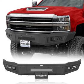 Bxg.9533 Hooke Road Fit 2015-2019 Chevy Silverado 2500hd 3500hd Front Bumper With License Plate Mount