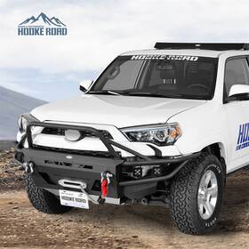 Bxg.9813-s Hooke Road Fit 2014-2024 Toyota 4runner Full Width Tube Front Bumper With Winch Plate And Light