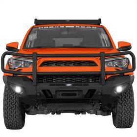 Bxg.9823-s Hooke Road Front Bumper For Toyota 4runner 2014-2024 With Grille Guard And Winch Plate Lights