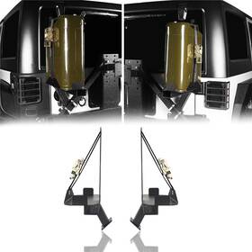 Bxg20291008 Hooke Road Rear Bumper With Tire Carrier Jerry Can Mount For 07-18 Jeep Wrangler Jk