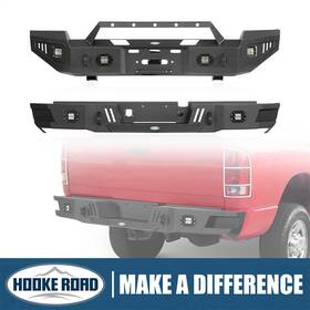 Bxg64656463-1 Hooke Road Fit 2003-2005 Dodge Ram 2500 3500 Steel Front Bumper Rear
