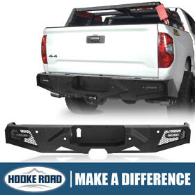 Bxg.5008 Hooke Road Off-road Rear Bumper With Led Lights Steel Fit Toyota Tundra 2014-2021