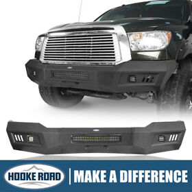 Bxg.5209 Hooke Road Steel Front Bumper With Light Bar And Cube Lights For Toyota Tundra 07-13