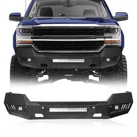 Y90232425126 Hooke Road Fit 2016 2017 2018 Chevy Silverado 1500 Steel Front Or Rear Back Bumper With Light