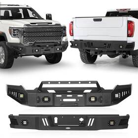 Y92049205 Hooke Road Front Rear Bumper Fit 2020-2023 Gmc Sierra 2500hd 3500hd With Winch Plate And Light