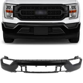 Hp110183403a01 Hptour-autoparts Front Bumper For Ford F-150 2022-2024 Black Steel With Fog Light Holes