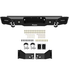 Hp169601a01 Hptour-autoparts Rear Bumper Assembly For 2011-2016 Ford F-250 Super Duty With Led Lights And D-rings