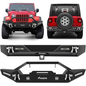 Hp839811a01 Hptour-autoparts For 1987-2006 Jeep Wrangler Tj With Led Lights Front Rear Bumper Assembly