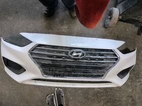 105-10171a Hyundai Front Bumper Without Fog Lamps Fits 18-22 Accent 4218913