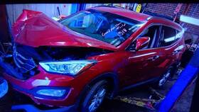 190-59184b Hyundai Local Pickup Only Rear Bumper Swb Sport Without Park Assist Fits 13-16 Santa F