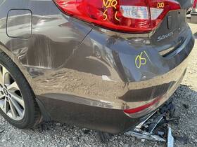 190-59297e Hyundai Rear Bumper Us Built Dual Exhaust Twin Tip Fits 15-17 Sonata 781643