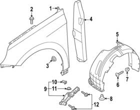 86552-gi000 Hyundai Genuine Front Bumper Side Bracket Right For 2022-2024 Ioniq5