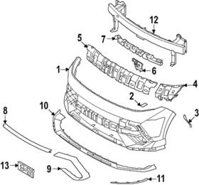 86596-be700 Hyundai Genuine Side Molding