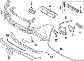 86599-cw500 Hyundai Genuine Lower Molding