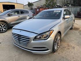 86611b1000 Hyundai 2015 2016 Genesis Rear Bumper Assembly Y6s Silver Without Park Assist 970944
