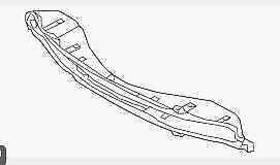 86631b8100 Hyundai 2013-2016 Santa Fe Rear Reinforcement Matel Bar Only Oem