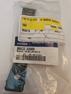 Es179 Hyundai 86633 3q000 2011-2013 Sonata Rear Left Bumper Bracket New Oem