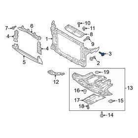 1125406257b Hyundai Oe Front Bumper Cover Bolt