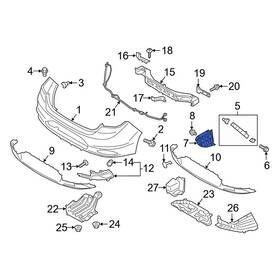 86513f3500 Hyundai Oe For Elantra 2019-2020 Left Bumper Cover Bracket