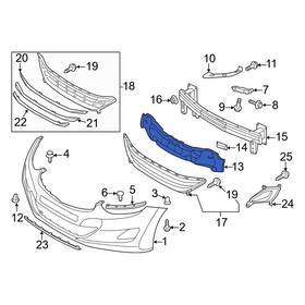 865203y500 Hyundai Oe For Elantra 2014-2016 Front Bumper Impact Absorber