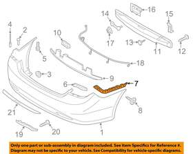 866143s000 Hyundai Oem 11-12 Sonata Rear Bumper-side Bracket Right